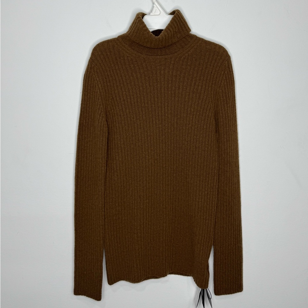 Saint Laurent Camel Wool & Cashmere Turtleneck Sweater Women’s Medium